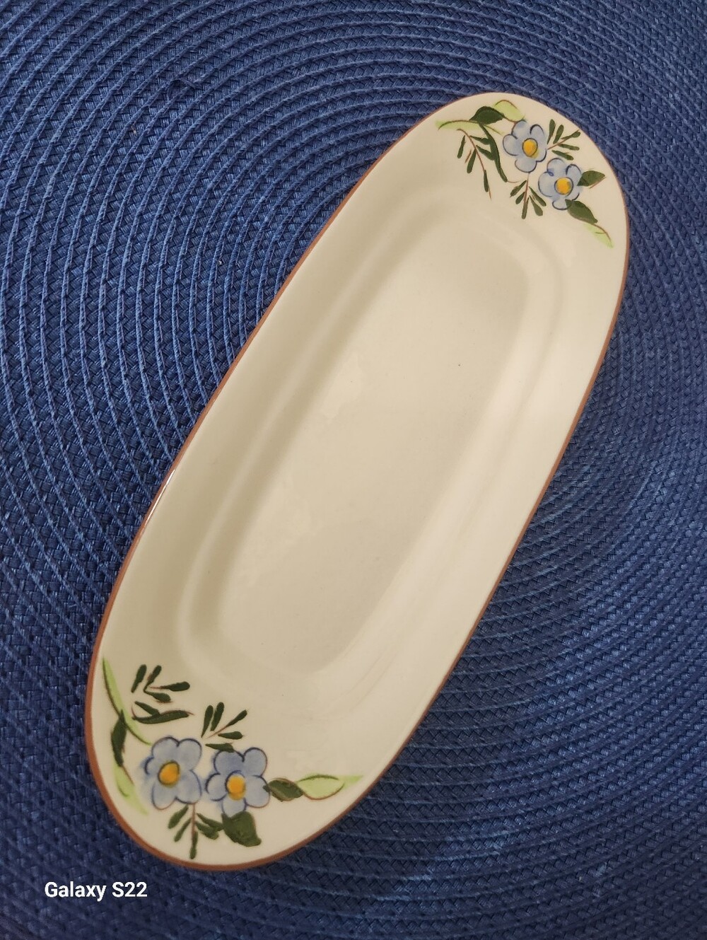 Stangl Potteries Country Garden Relish Dish Or Celery Tray